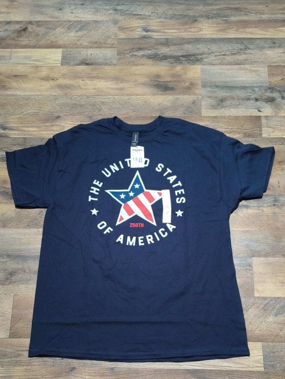 Kohl's Navy Short-Sleeve USA Star Graphic Tee
